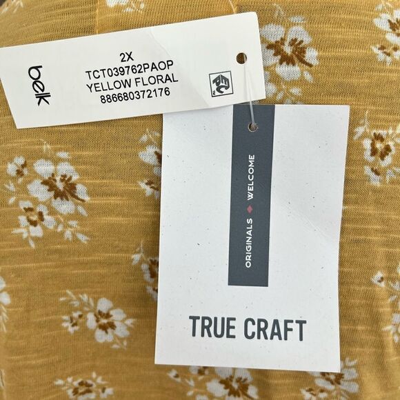 True CRAFT
Plus Size Long Balloon Sleeve Printed Tiered
Knit Top, size 2X - Picture 9 of 11